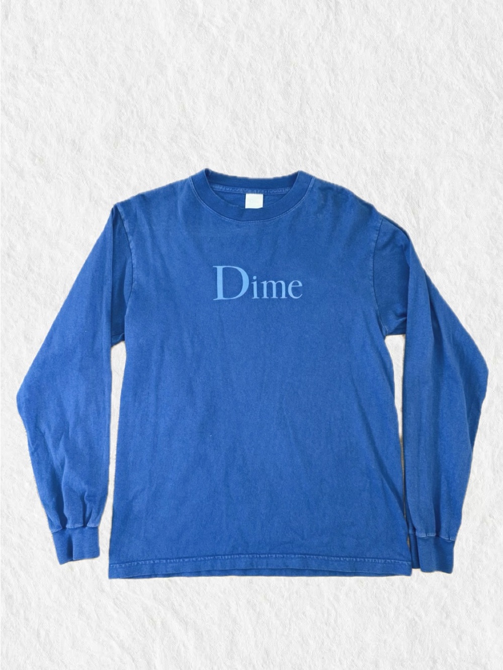 Dime Classic Long Sleeve Crewneck Tee in Royal Blue